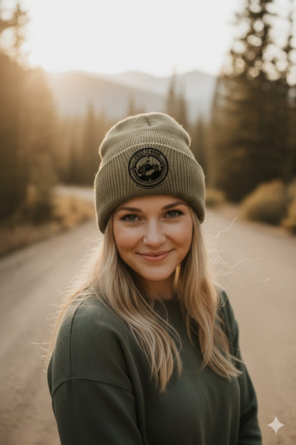 "Built to Roam" Mogul Cuffed Beanie (Customizable)