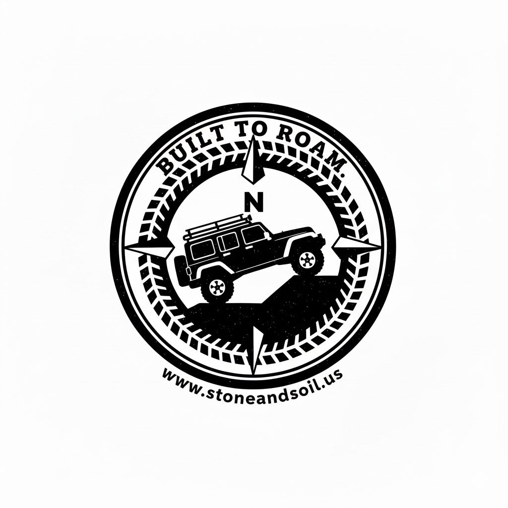 "Built to Roam" Trucker Hat - Stone and Soil