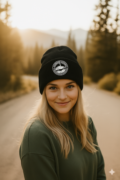 "Built to Roam" Mogul Cuffed Beanie (Customizable)