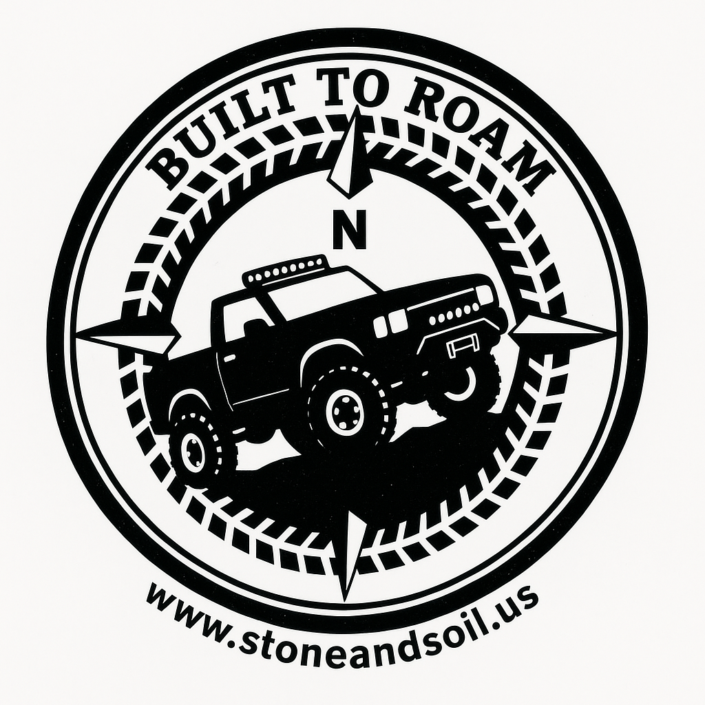 "Built to Roam" Trucker Hat - Stone and Soil