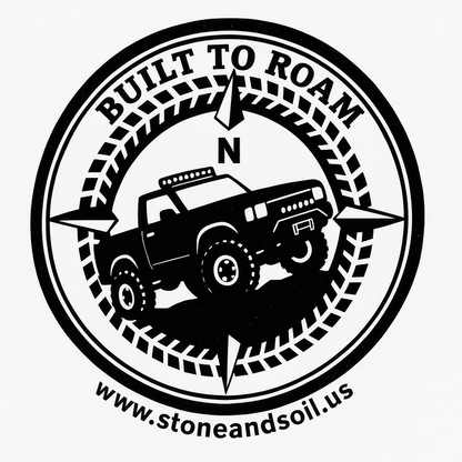 "Built to Roam" Trucker Hat - Stone and Soil