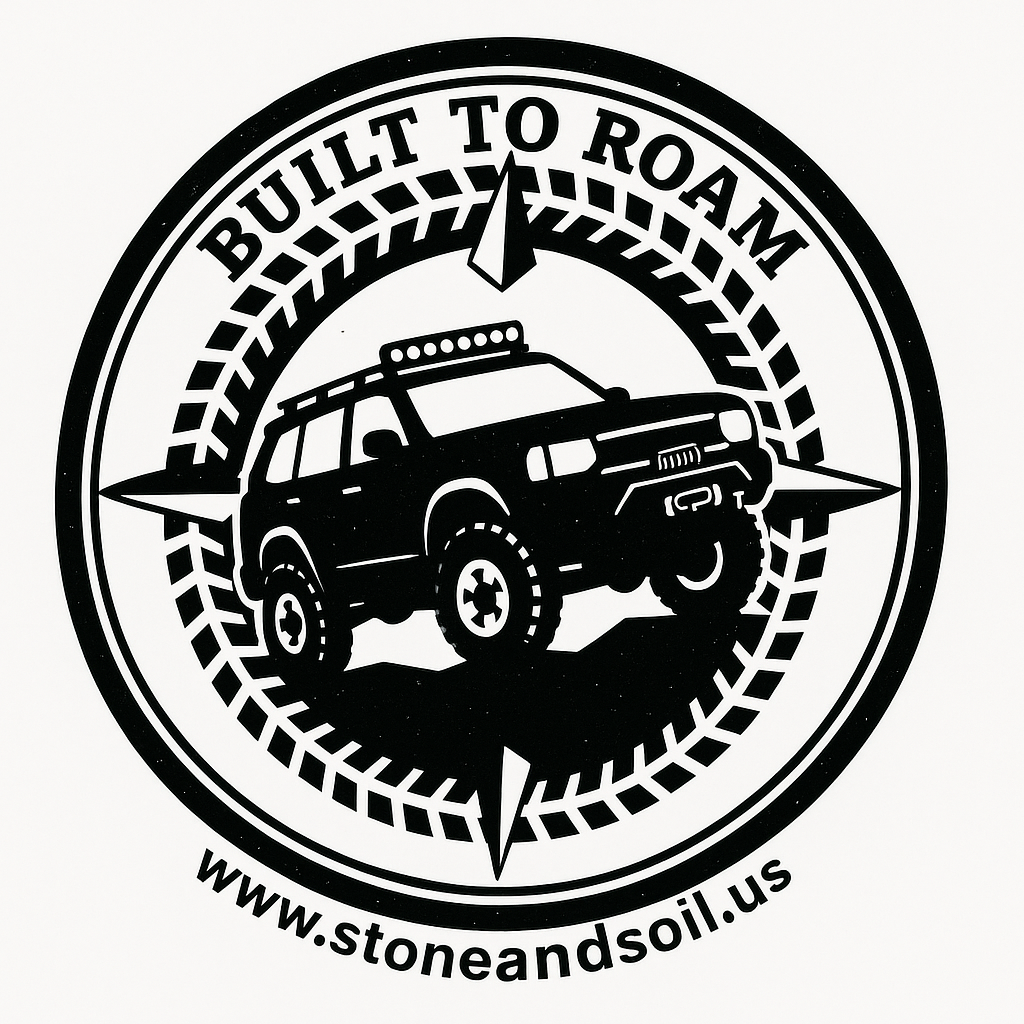 "Built to Roam" Trucker Hat - Stone and Soil