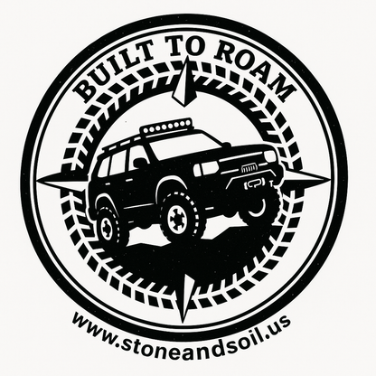 "Built to Roam" Trucker Hat - Stone and Soil